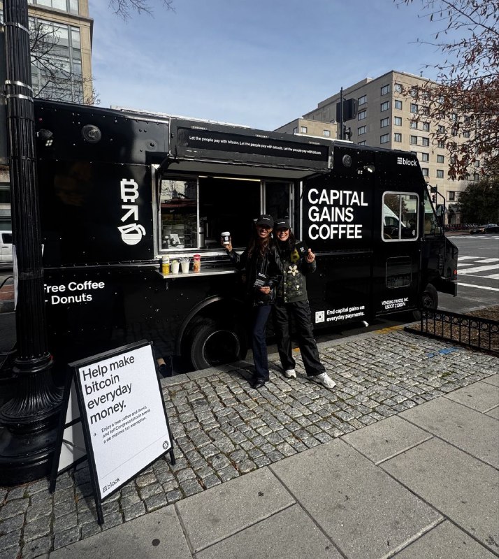 Block Takes 'Capital Gains Coffee' Truck to D.C. to Back Bitcoin Tax Relief