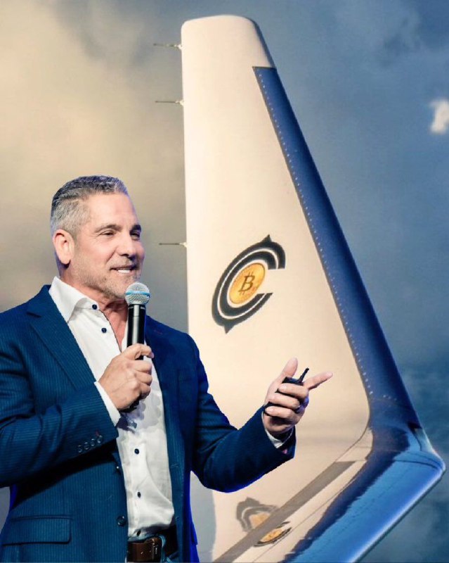 Grant Cardone Showcases Bitcoin Symbol on His Private Jet